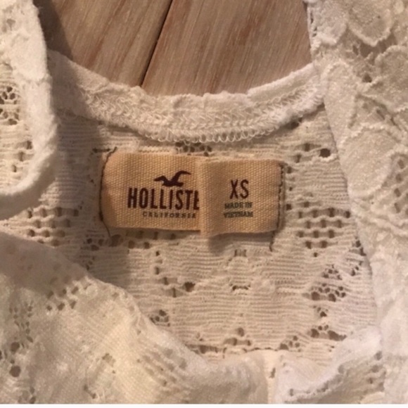 Hollister White Boho Lace Tank Top - Picture 2 of 2